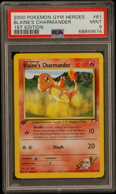 Blaine's Charmander 1st Edition