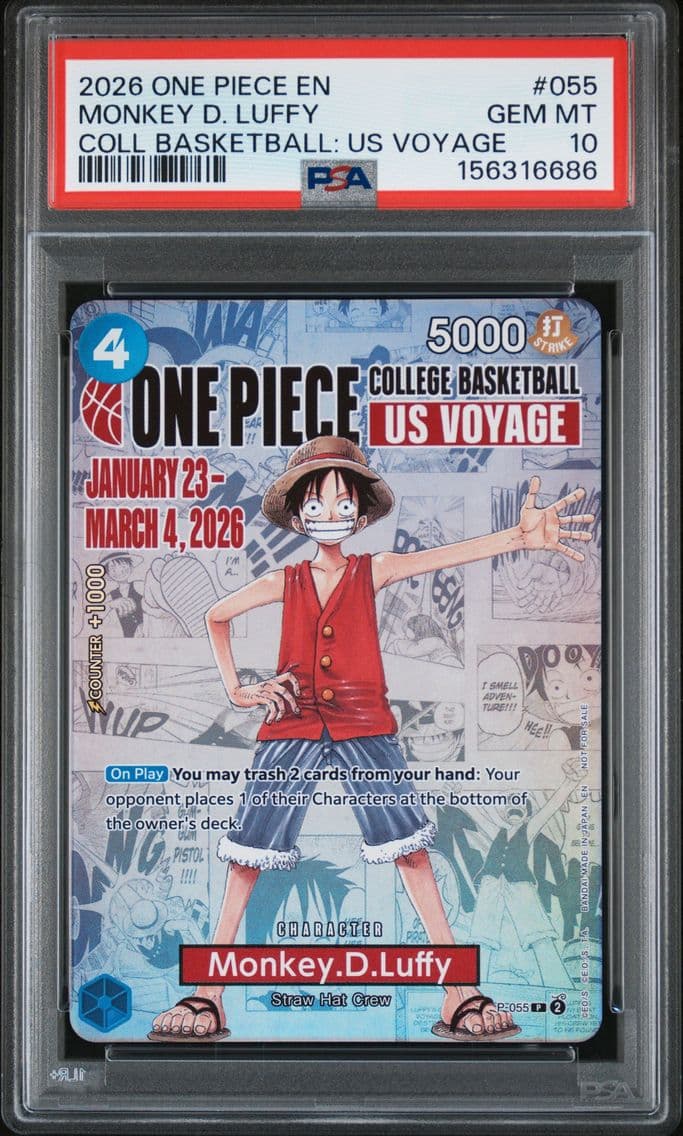 2026 #055 Monkey D. Luffy PSA 10