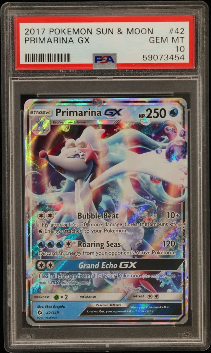 2017 #42 Primarina GX PSA 10 Sun