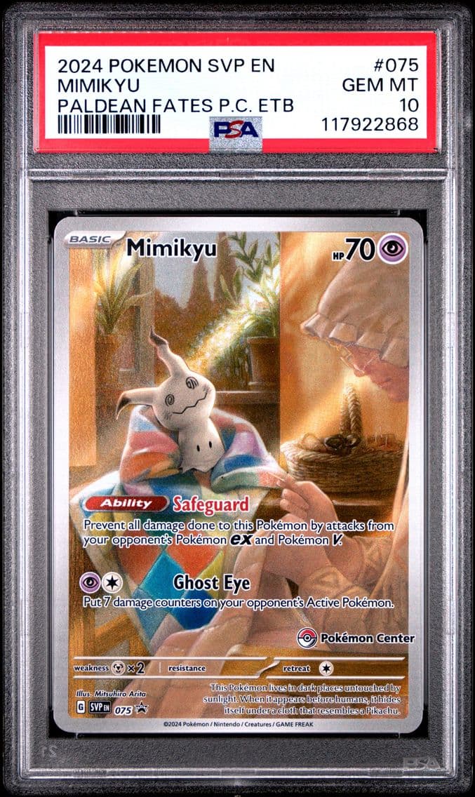 2024 #075 Mimikyu PSA 10 Svp EN-
