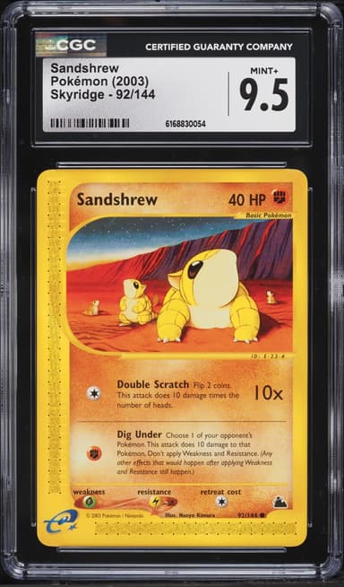 Pokemon Skyridge Sandshrew #92