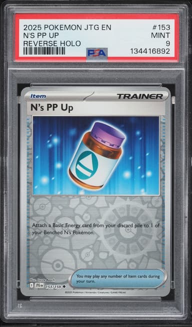 Pokemon Scarlet & Violet Journey Together Reverse Holo N's PP Up #153