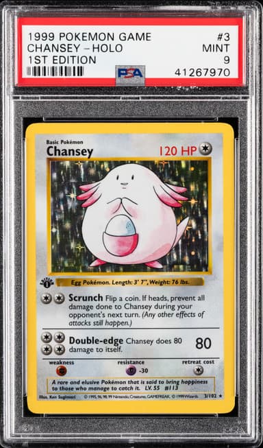 Chansey-Holo 1st Edition