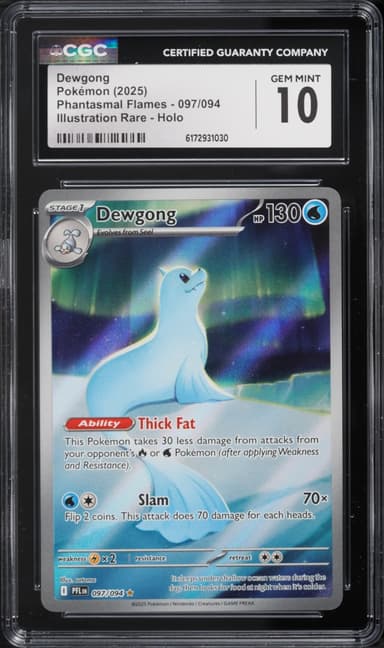 Pokemon Mega Evolution Phantasmal Flames IR Dewgong #97