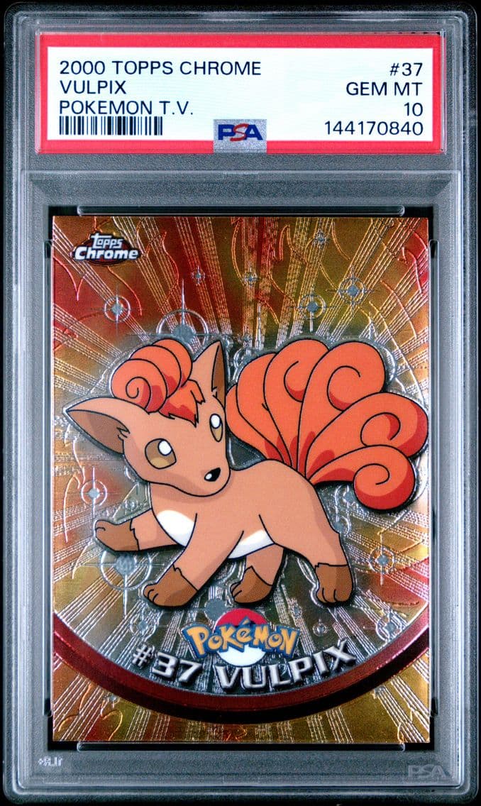 2000 #37 Vulpix PSA 10 Topps Chr