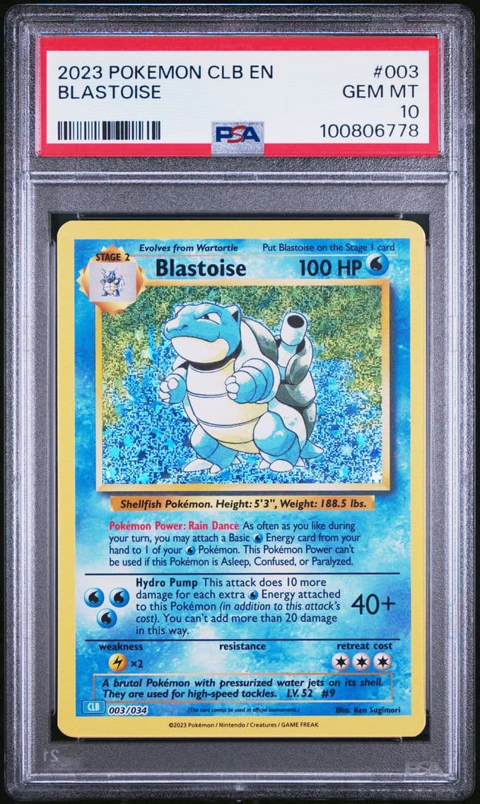 2023 #003 Blastoise PSA 10 Clb-T