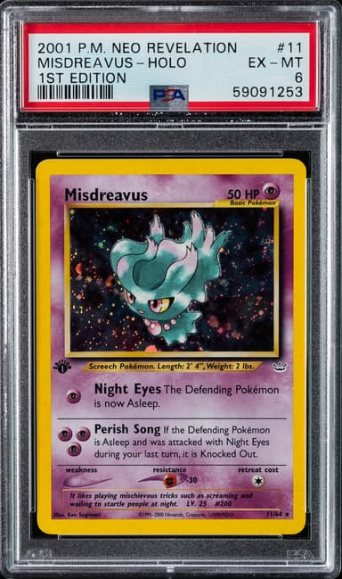 Misdreavus-Holo 1st Edition
