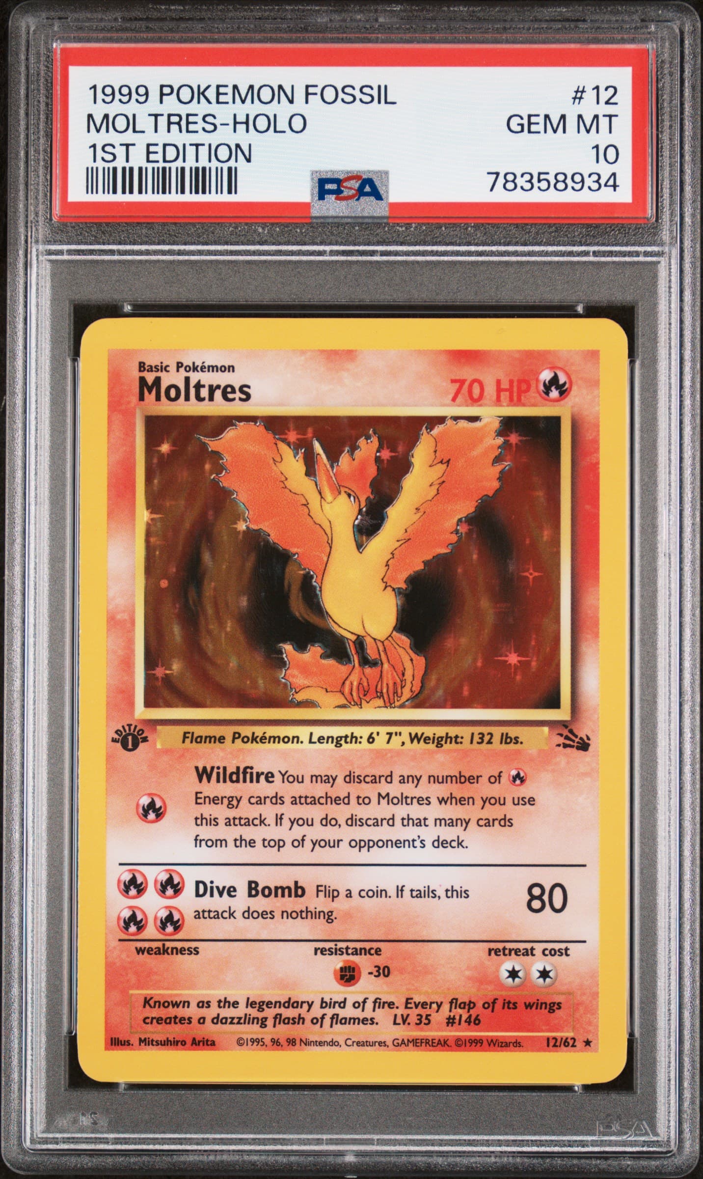 Moltres-Holo 1st Edition