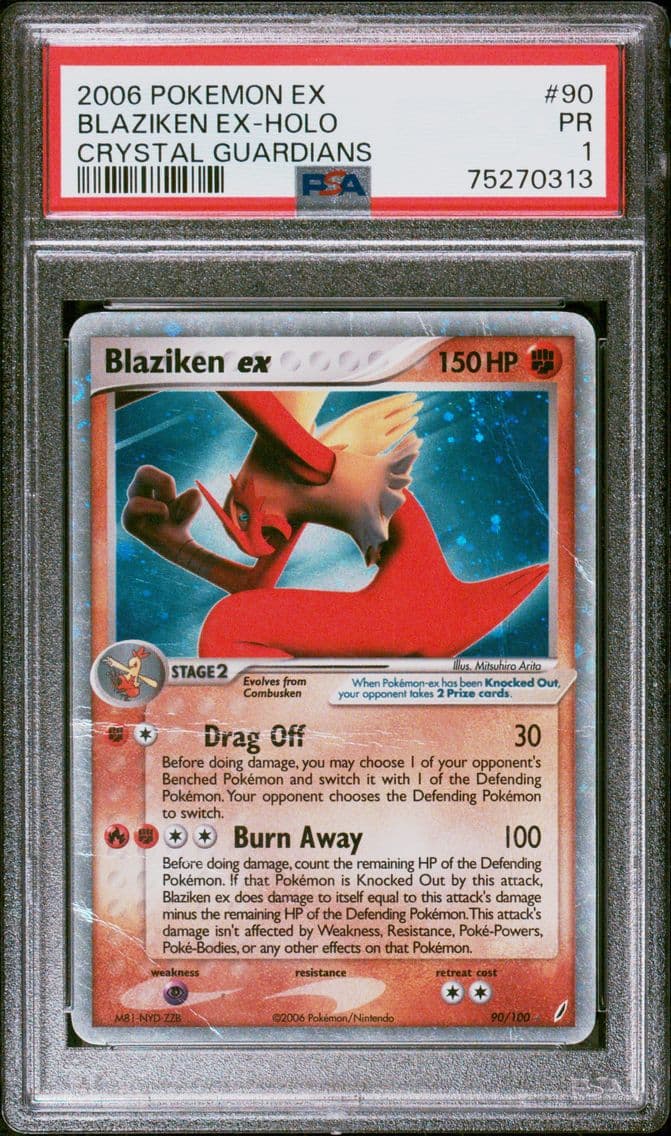 2006 #90 Blaziken EX-Holo PSA 1 