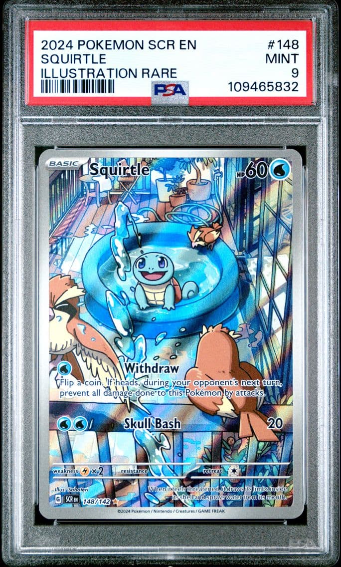 2024 #148 Squirtle PSA 9 Stellar