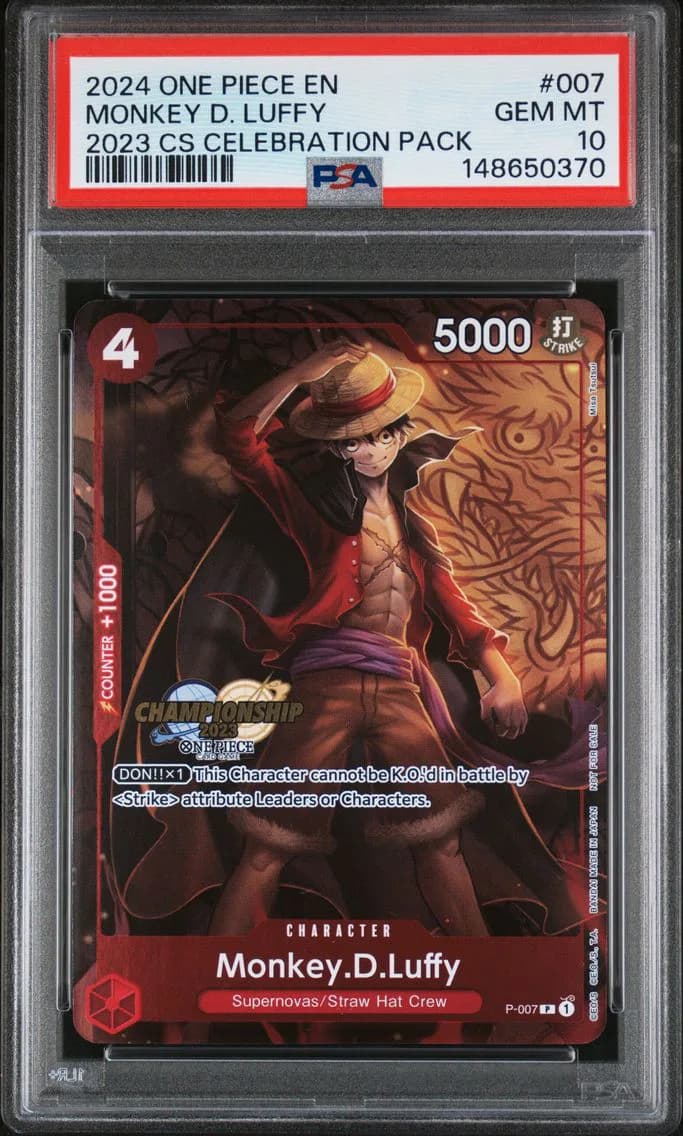 2024 #007 Monkey D. Luffy PSA 10