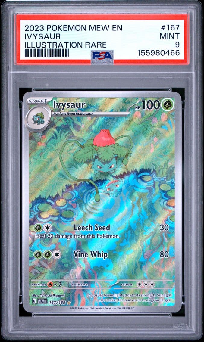 2023 #167 Ivysaur PSA 9 Mew EN-1