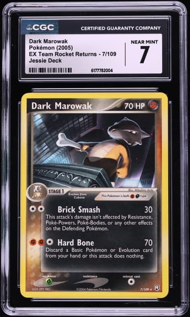 Pokemon Ex Team Rocket Returns Jessie Deck Dark Marowak #7