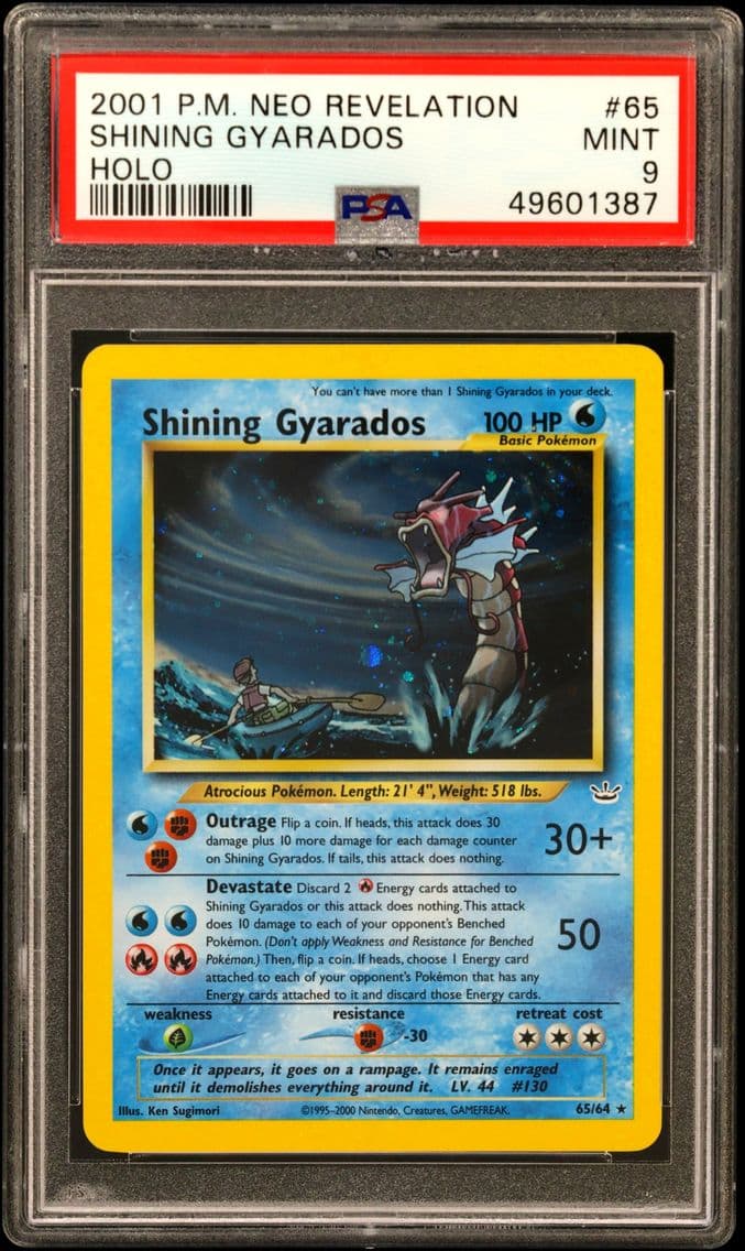 2001 #65 Shining Gyarados-Holo P