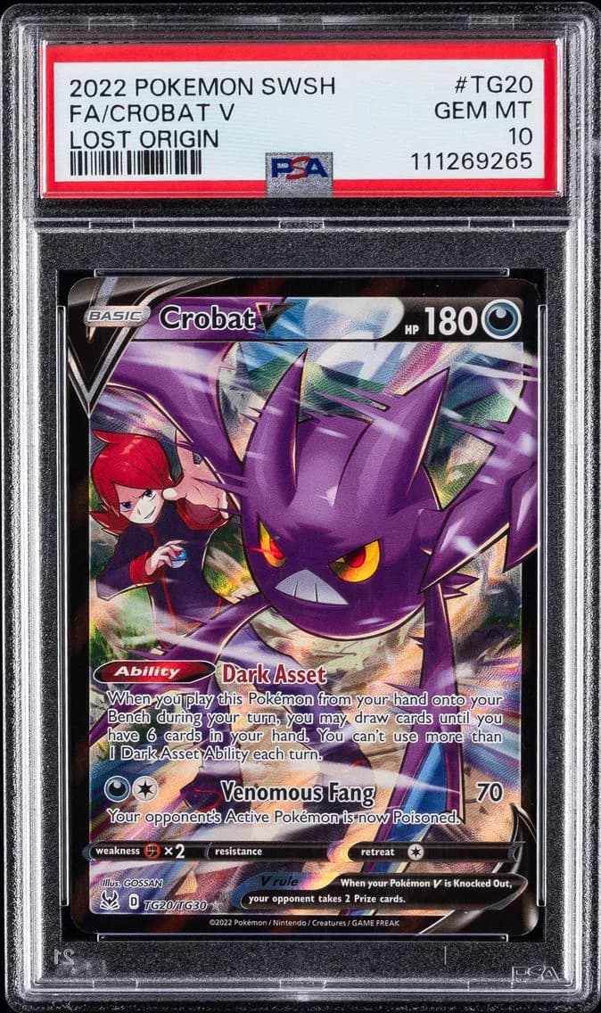2022 #TG20 Full Art/Crobat V PSA