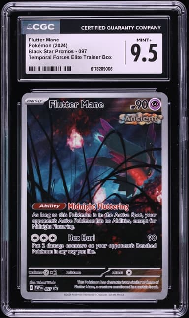 Pokemon Scarlet & Violet Promo Temporal Forces ETB Full Art Flutter Mane #97