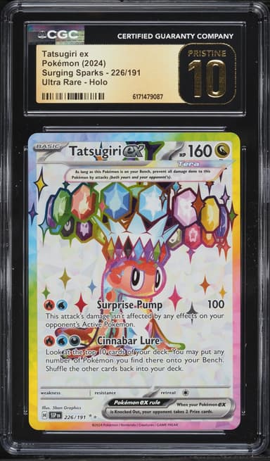 Pokemon Scarlet & Violet Surging Sparks Full Art Tatsugiri ex #226