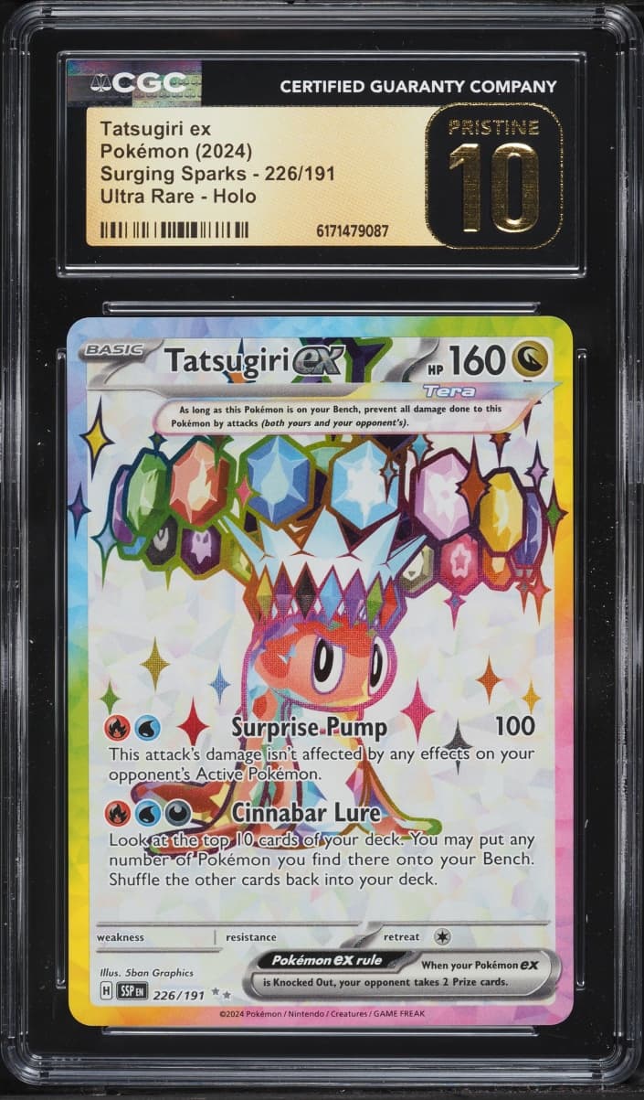 Pokemon Scarlet & Violet Surging Sparks Full Art Tatsugiri ex #226