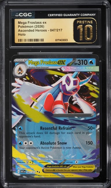 Pokemon Mega Evolution Ascended Heroes Holo Mega Froslass Ex #47