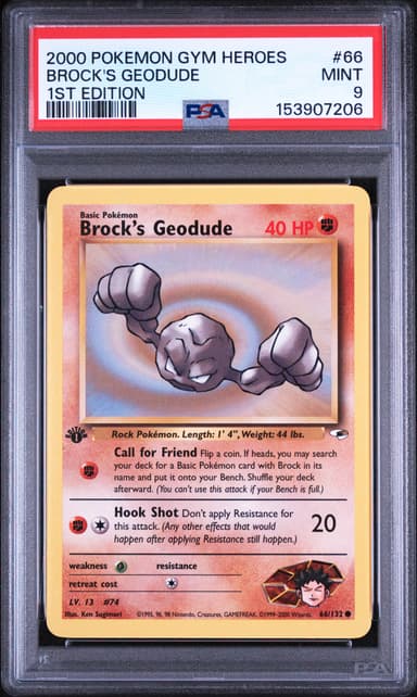 Brock's Geodude 1st Edition