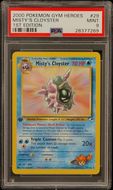 Misty's Cloyster 1st Edition