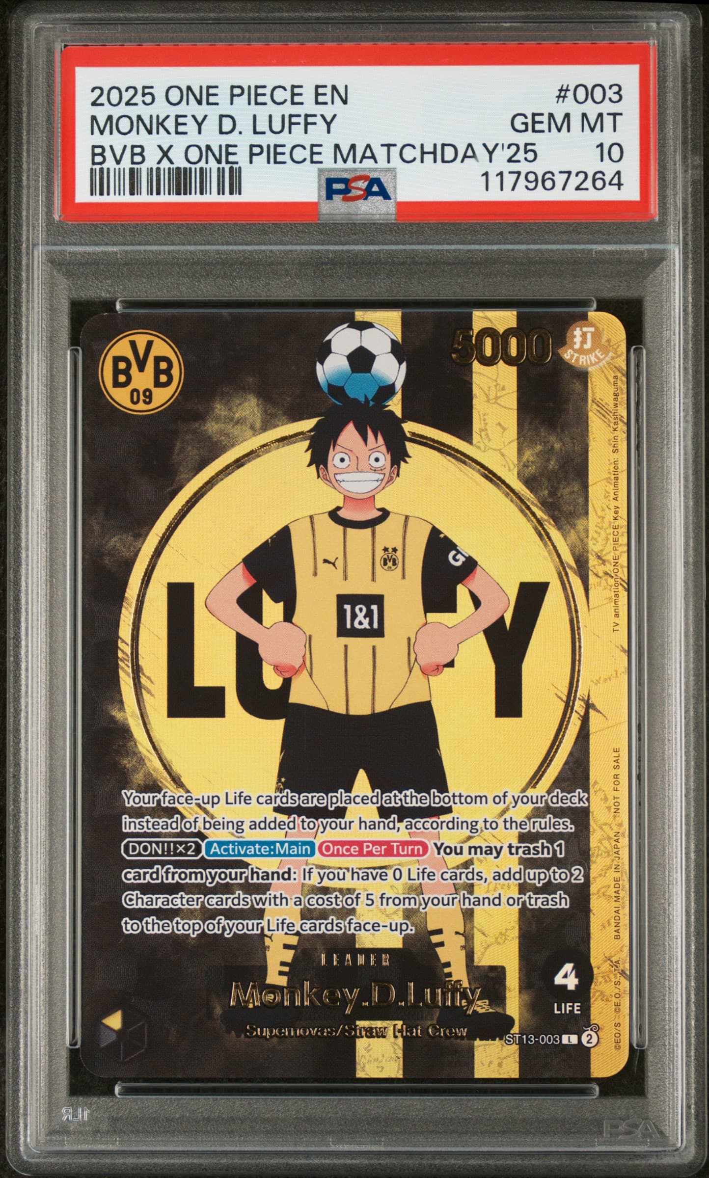 Monkey D. Luffy Bvb X One Piece Match Day 2025