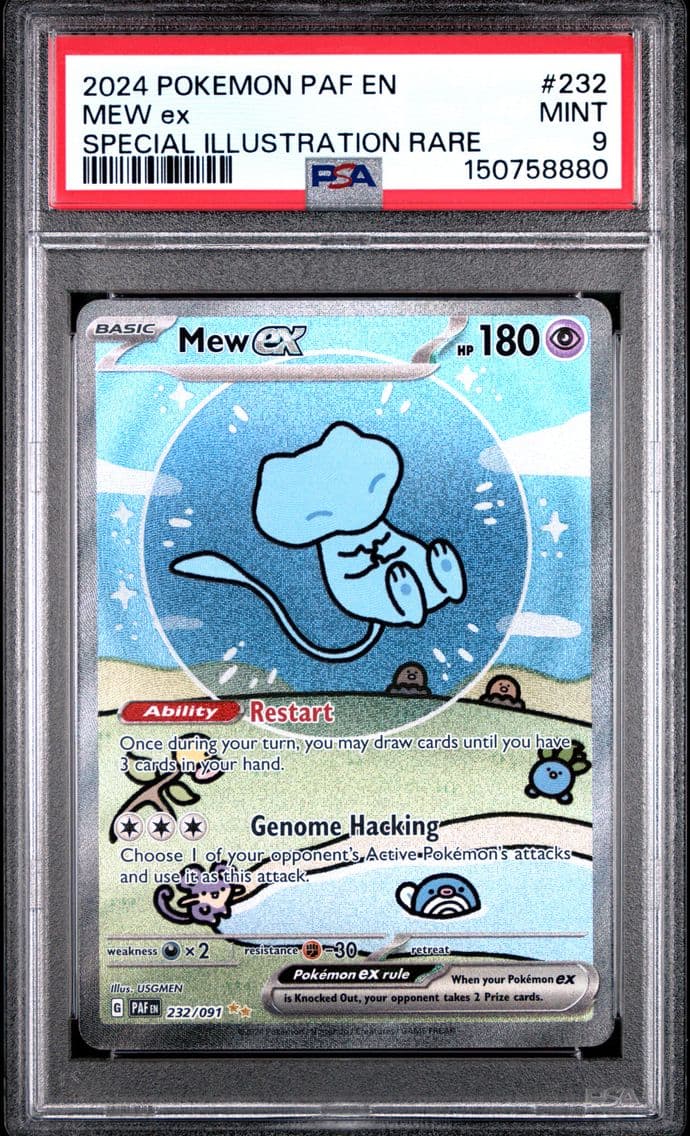 2024 #232 Mew EX PSA 9 Paf EN-Pa