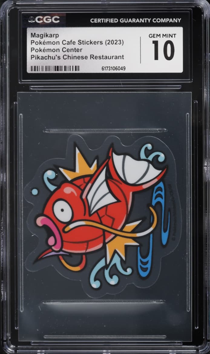 Pokemon Cafe Stickers Pikachu's Chinese Restaurant Magikarp
