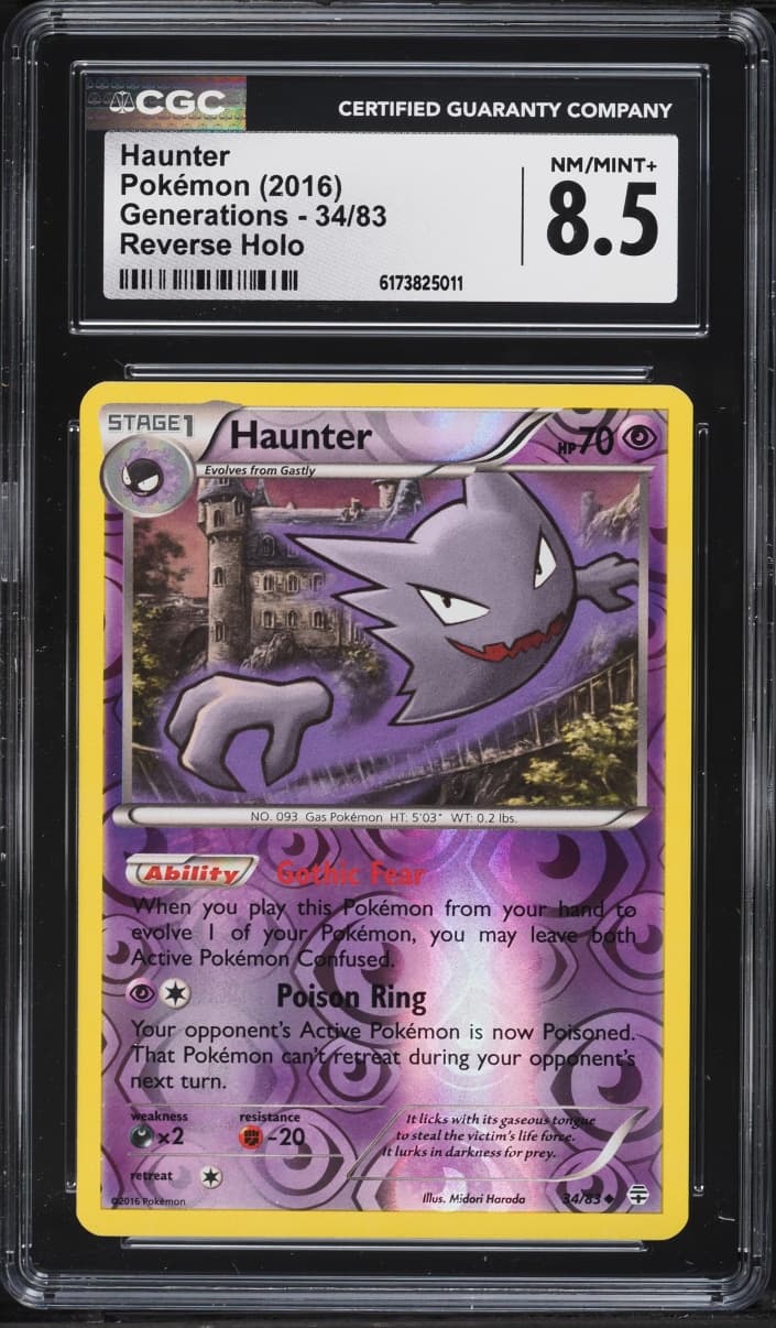Pokemon XY Generations Reverse Holo Haunter #34