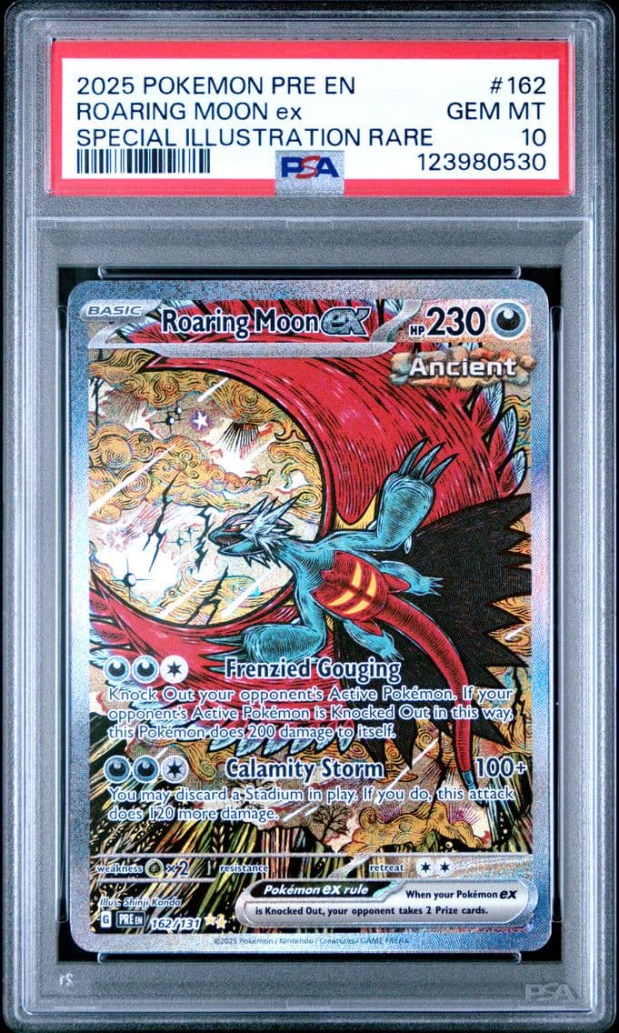 2025 #162 Roaring Moon EX PSA 10