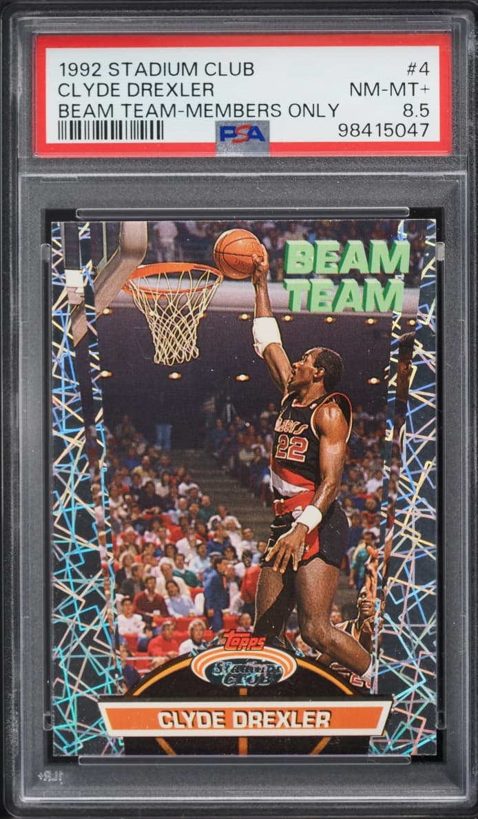 Stadium Club Beam Team Members Only Clyde Drexler #4