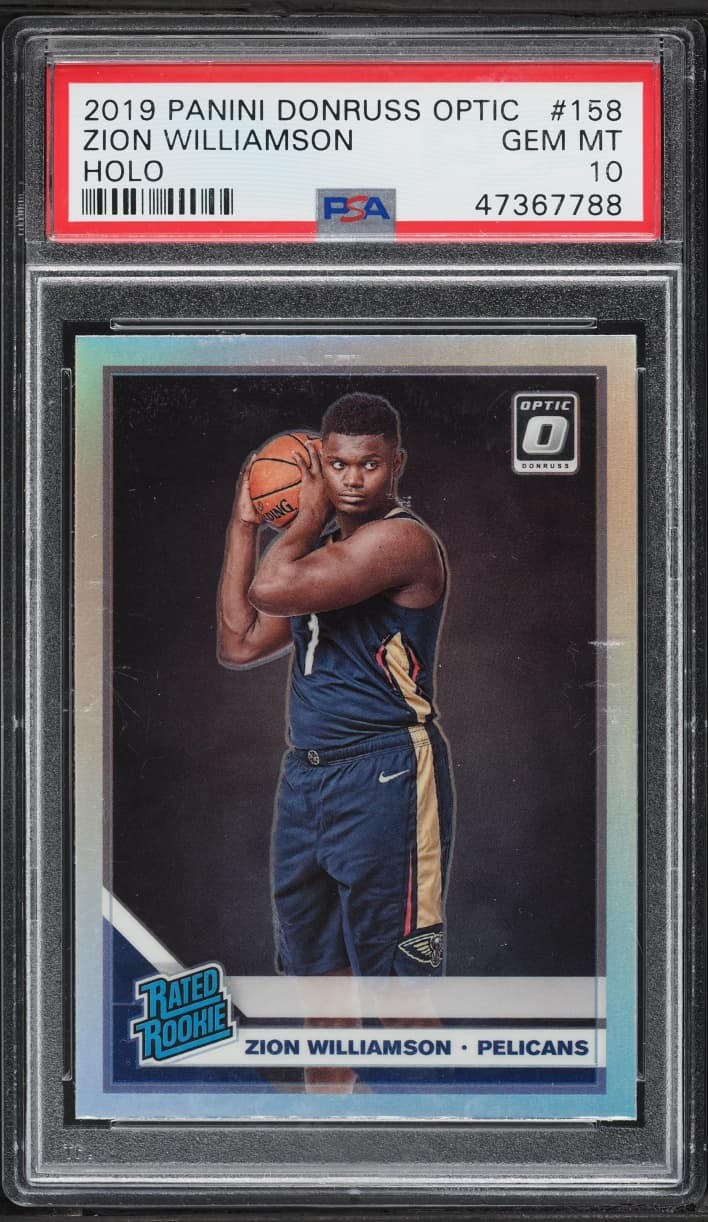 Donruss Optic Holo Zion Williamson ROOKIE #158