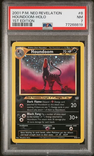 Houndoom-Holo 1st Edition