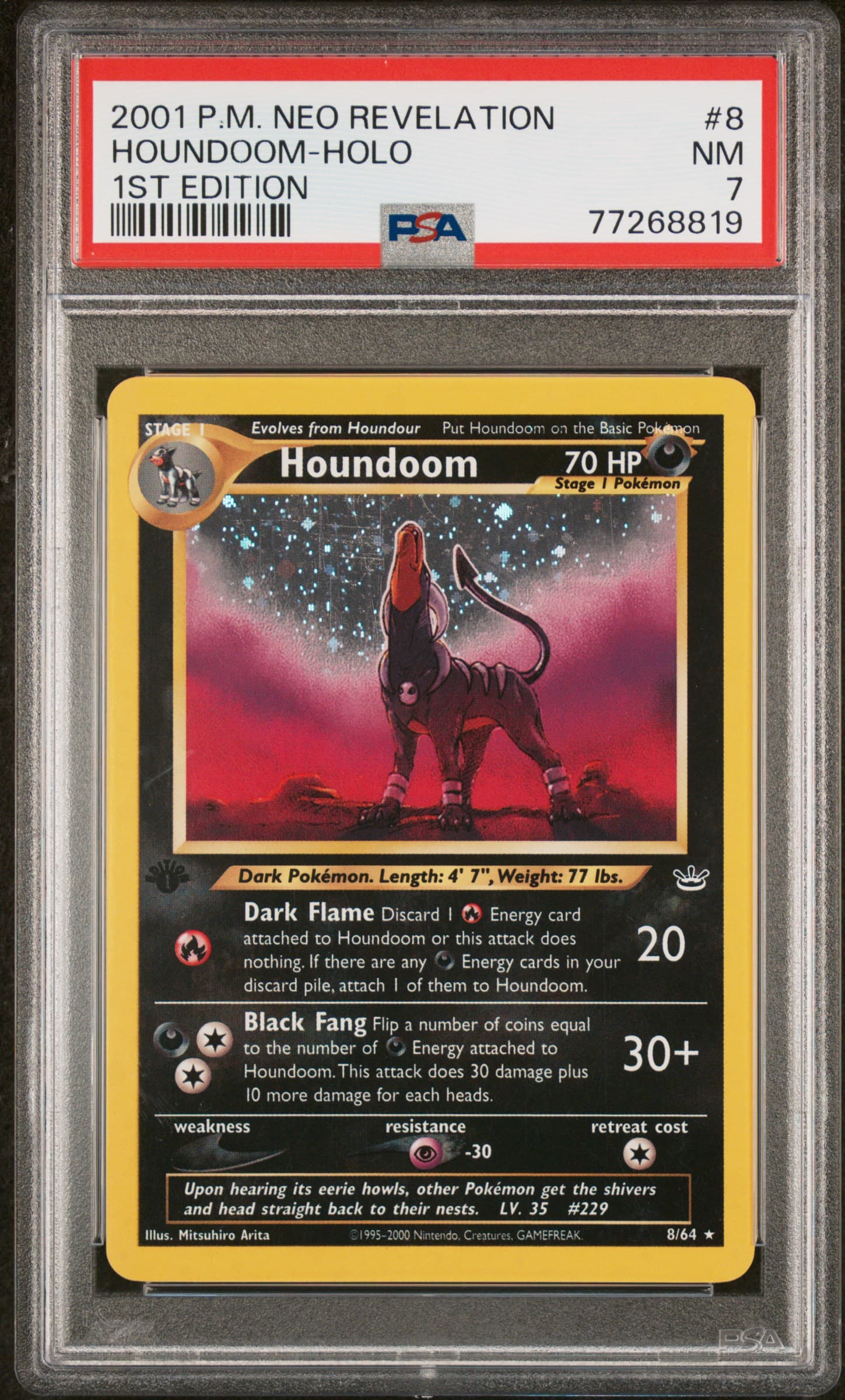 Houndoom-Holo 1st Edition
