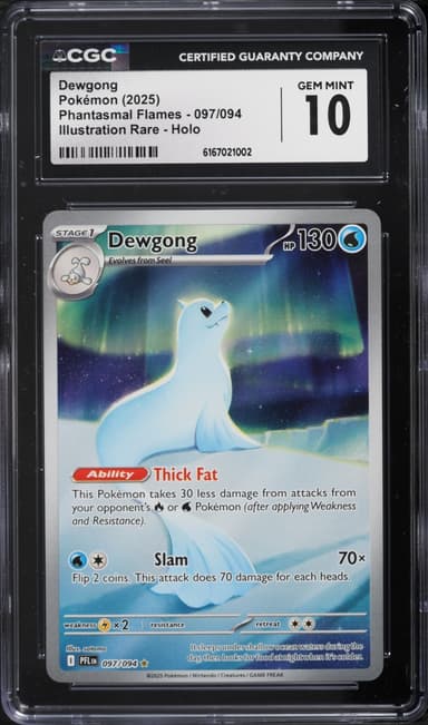 Pokemon Mega Evolution Phantasmal Flames IR Dewgong #97