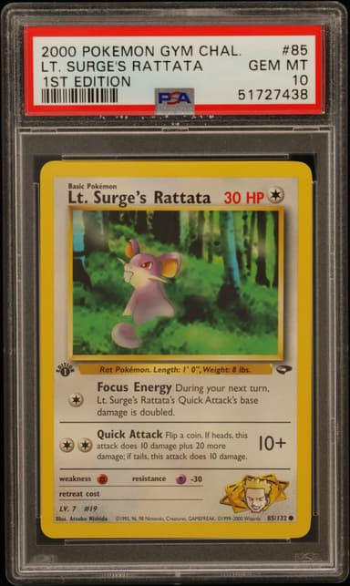 LT. Surge's Rattata 1st Edition
