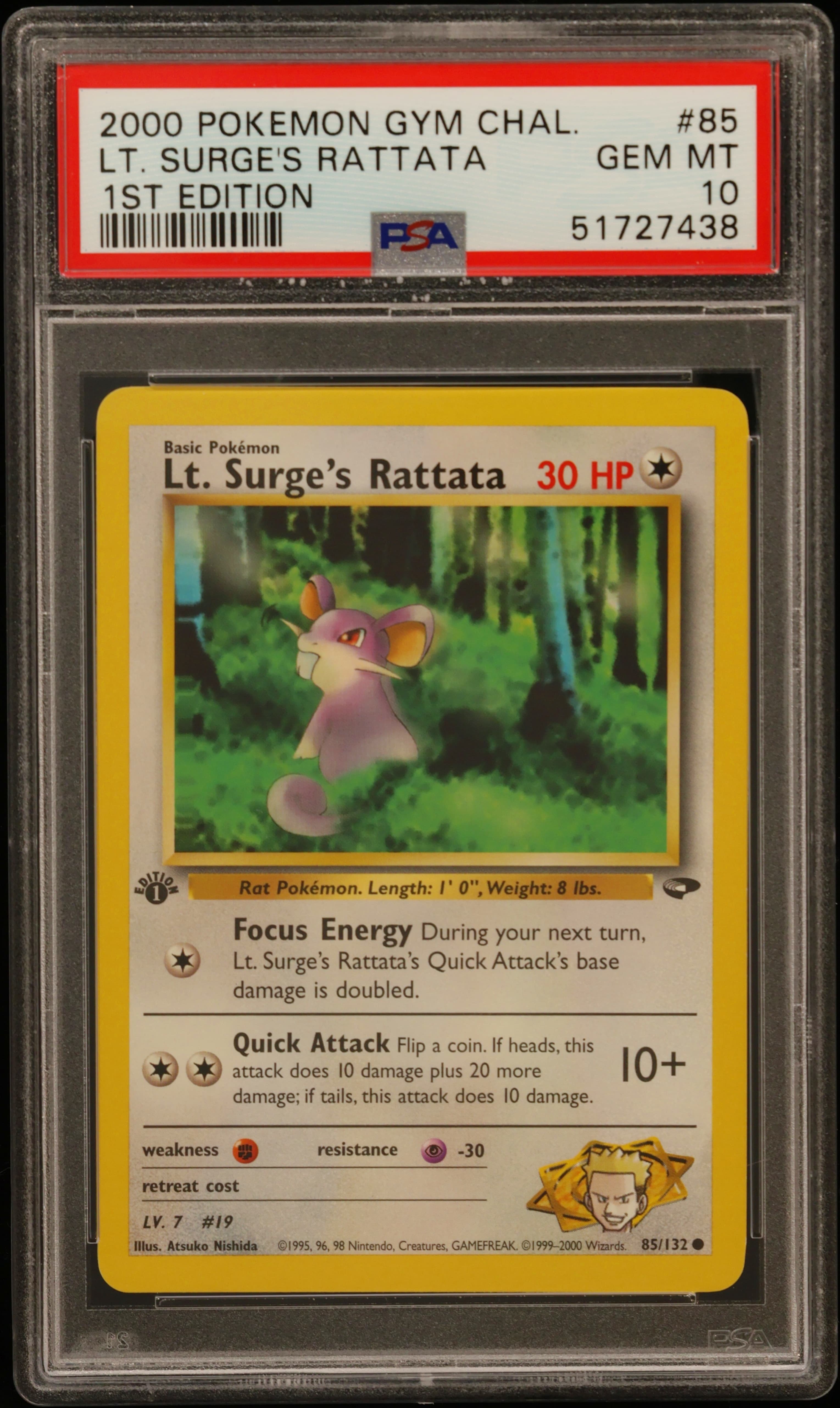 LT. Surge's Rattata 1st Edition