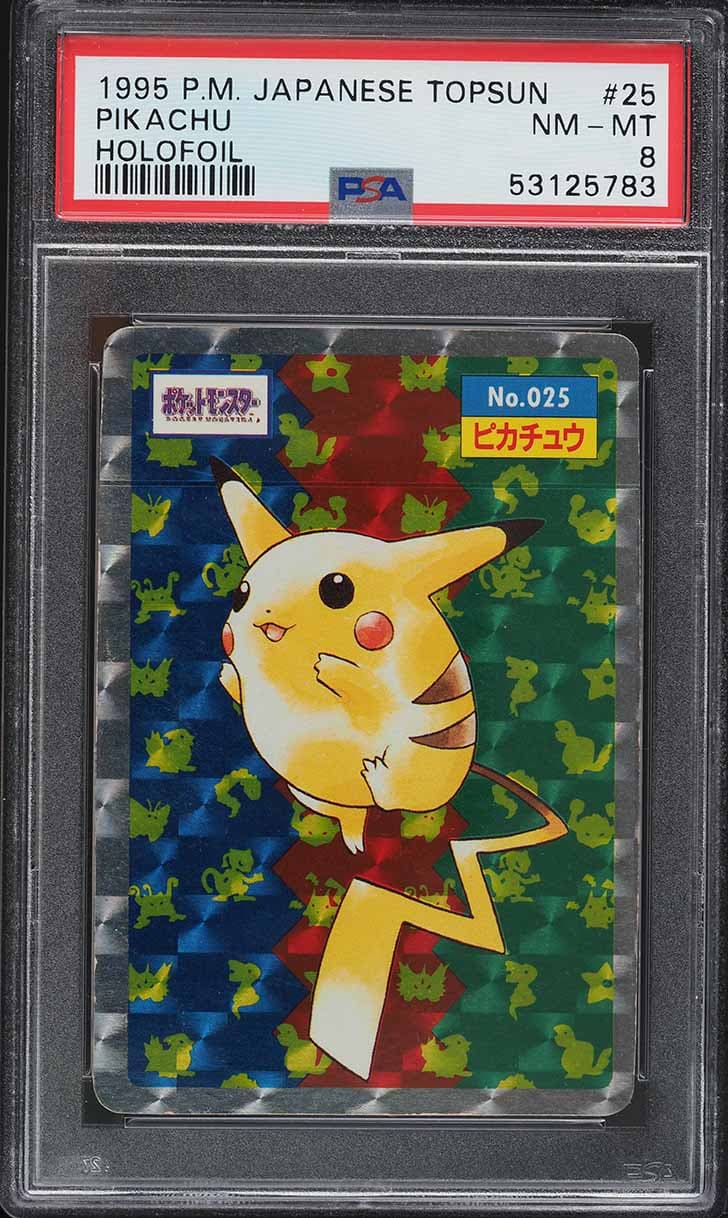 Pokemon Japanese Topsun Holofoil Pikachu #25
