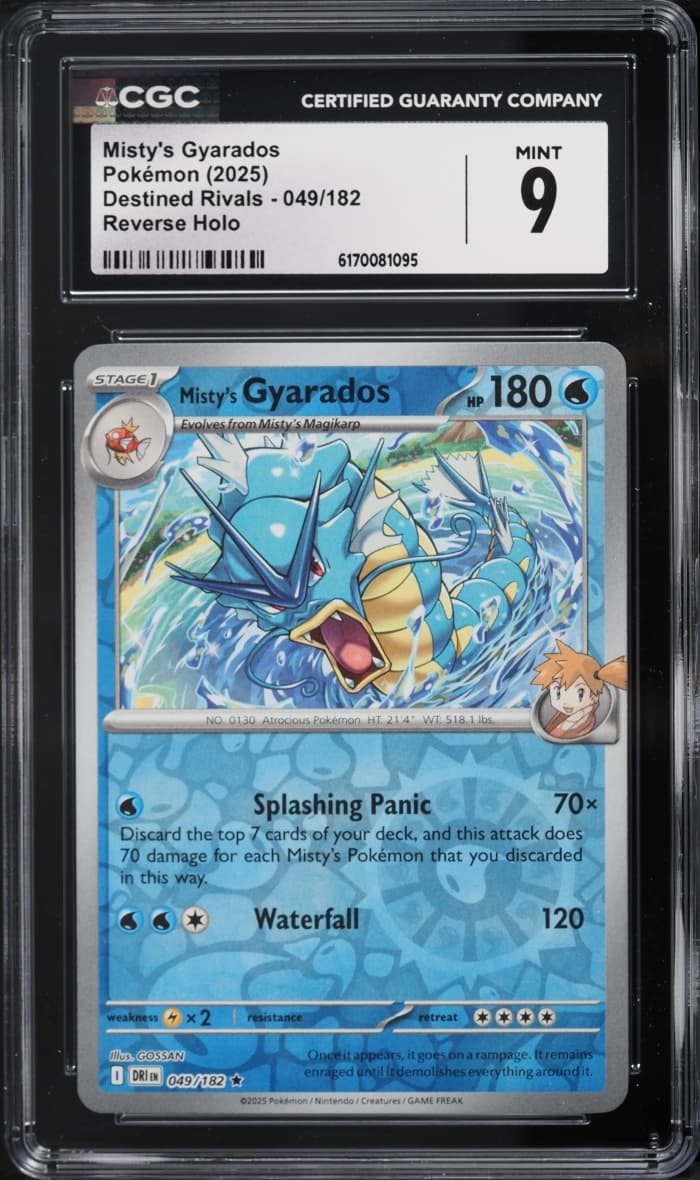 Pokemon Scarlet Violet Destined Rivals Reverse Holo Misty's Gyarados #49