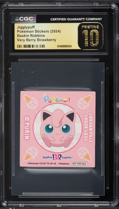 Pokemon Japanese Stickers Baskin Robbins Very Berry Strawberry Jigglypuff