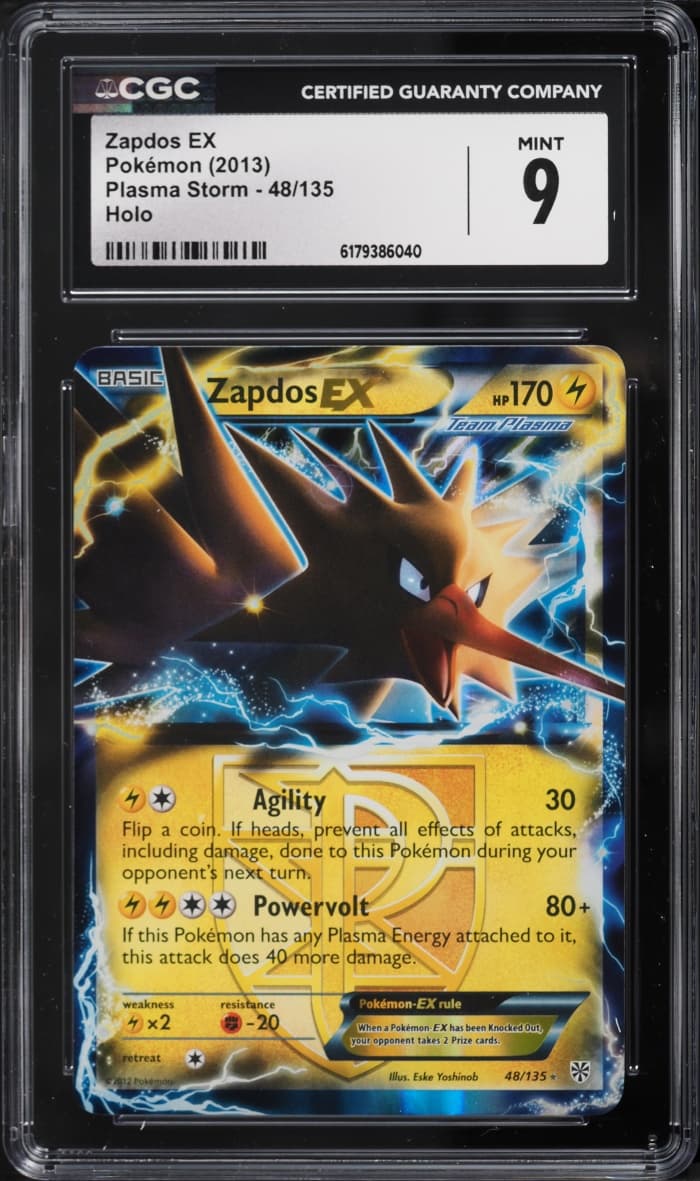Pokemon Black & White Plasma Storm Zapdos EX #48
