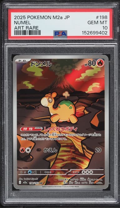 Pokemon Japanese Mega Dream ex AR Numel #198