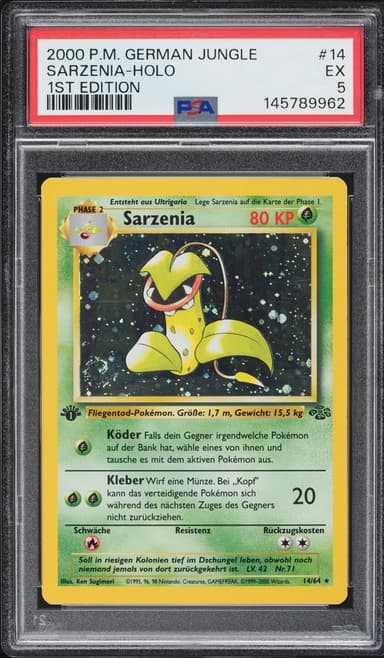 Pokemon German Jungle 1st Edition Holo Victreebel Sarzenia #14