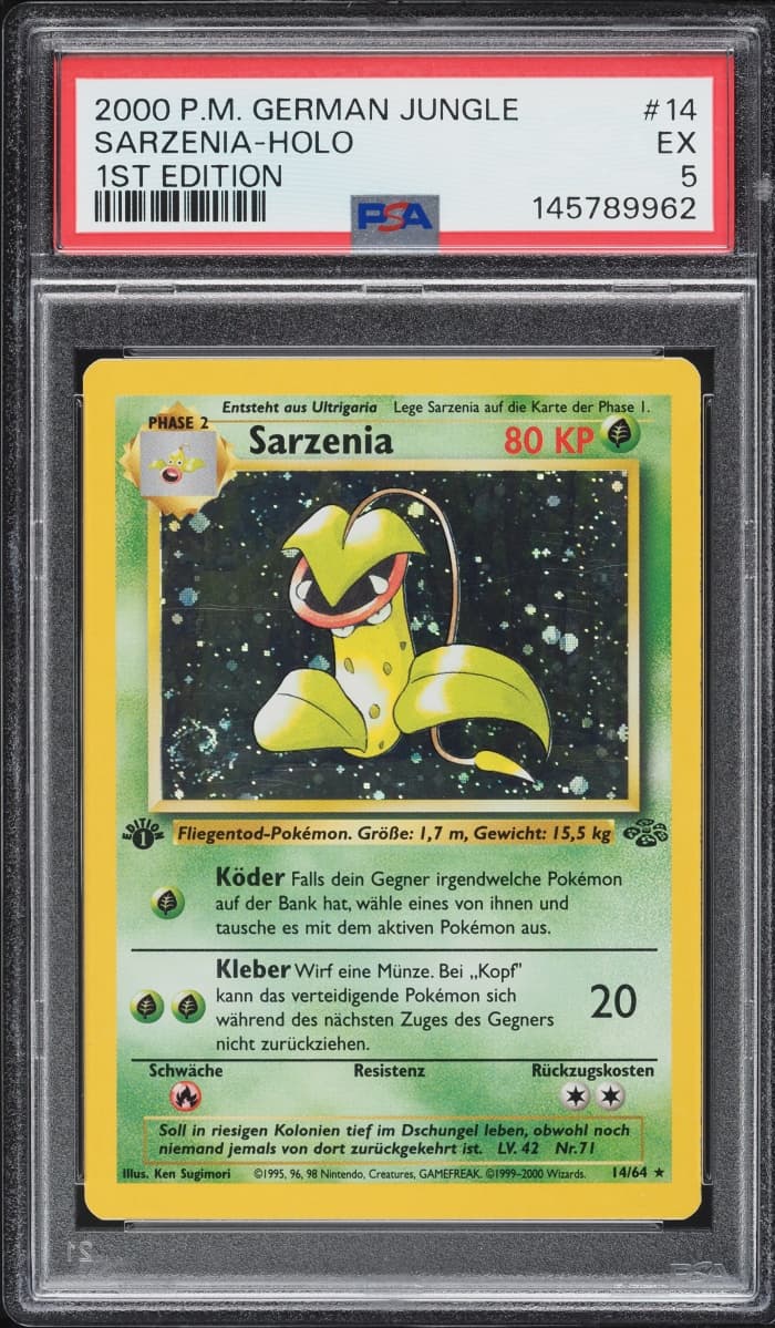 Pokemon German Jungle 1st Edition Holo Victreebel Sarzenia #14