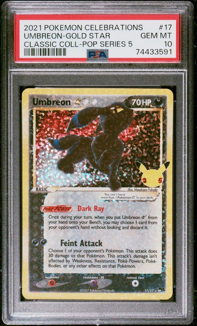 2021 #17 Umbreon-Gold Star PSA 1