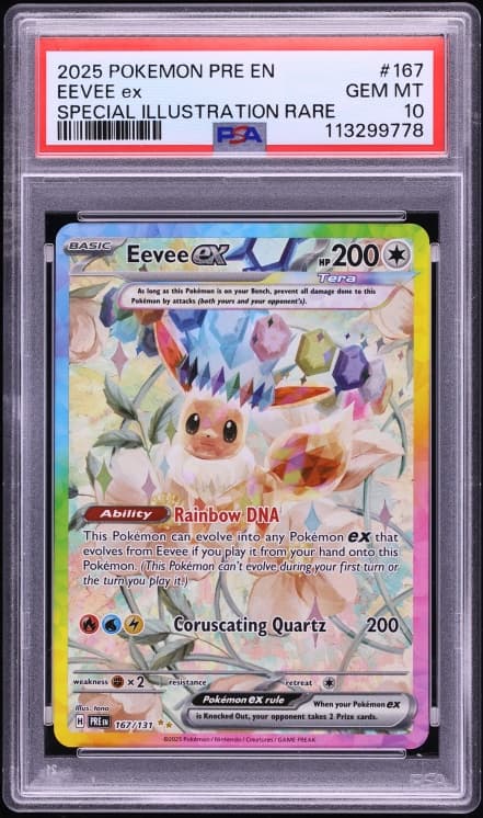 Scarlet & Violet Prismatic Evolutions SIR Eevee Ex GEM MINT