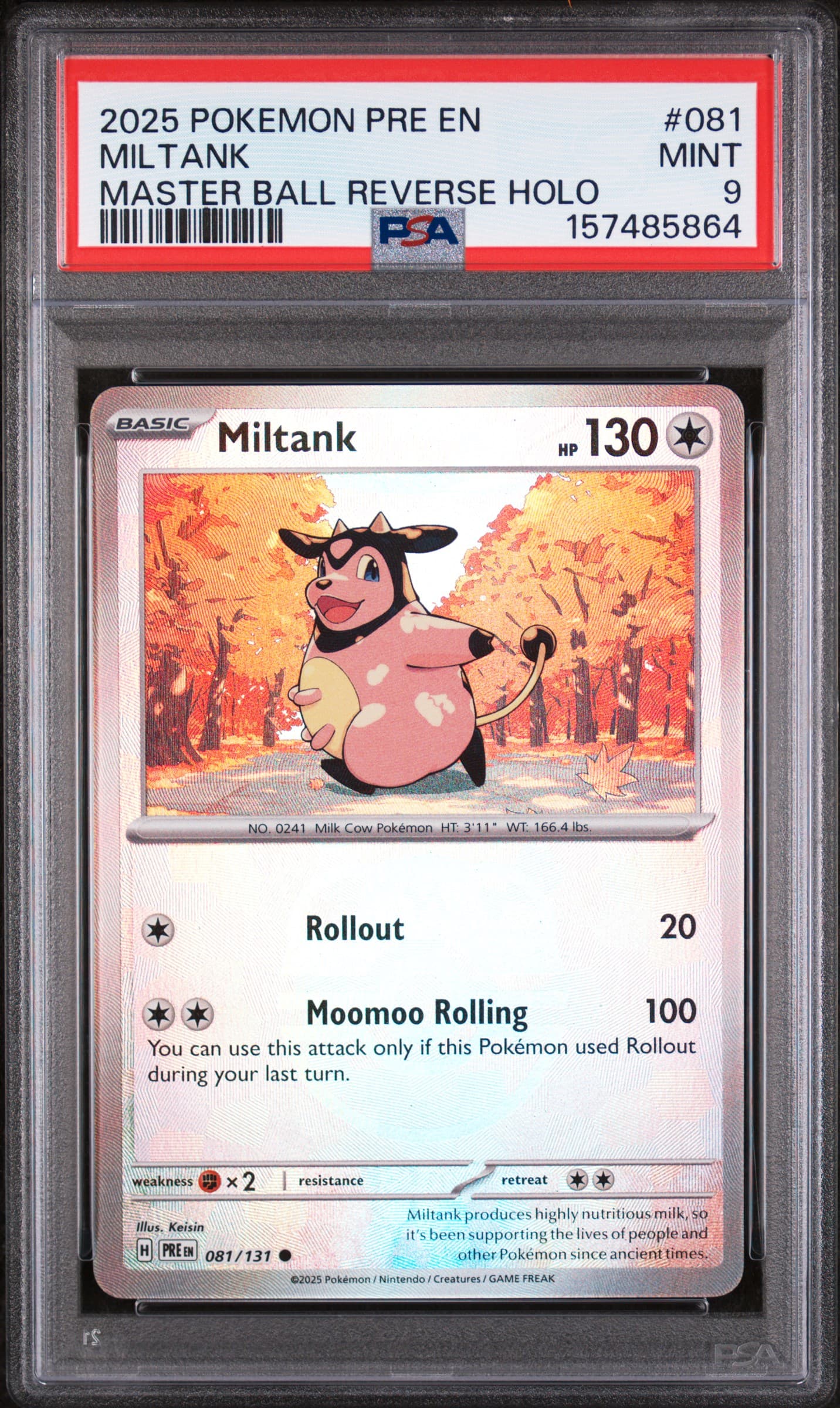 Miltank Master Ball Reverse Holo
