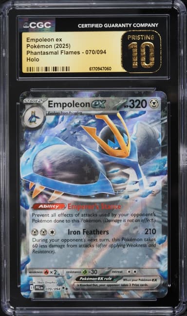 Pokemon Mega Evolution Phantasmal Flames Holo Empoleon ex #70