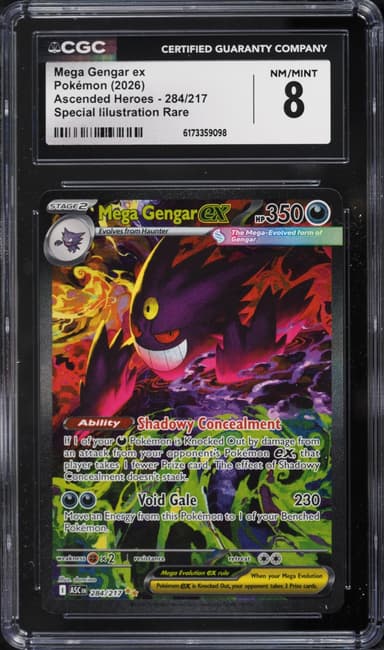 Pokemon Mega Evolution Ascended Heroes SIR Mega Gengar EX #284
