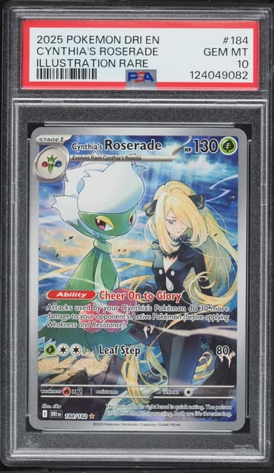 Pokemon Scarlet & Violet Destined Rivals IR Cynthia's Roserade #184